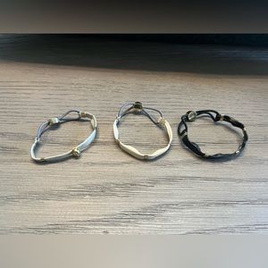 NWOT Leather Hair Ties